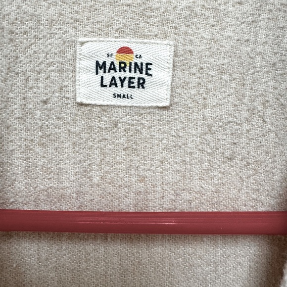 Marine layer woman’s flannel button up with side pockets, super soft & cozy&warm - Picture 5 of 6